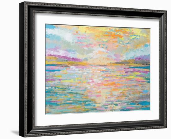 Ocean Sunrise-Jeanette Vertentes-Framed Art Print