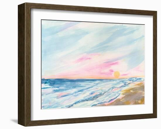 Ocean Sunrise-Sue Schlabach-Framed Art Print