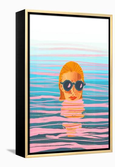 Ocean Swim-Gigi Rosado-Framed Premier Image Canvas