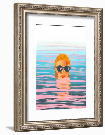 Ocean Swim-Gigi Rosado-Framed Photographic Print