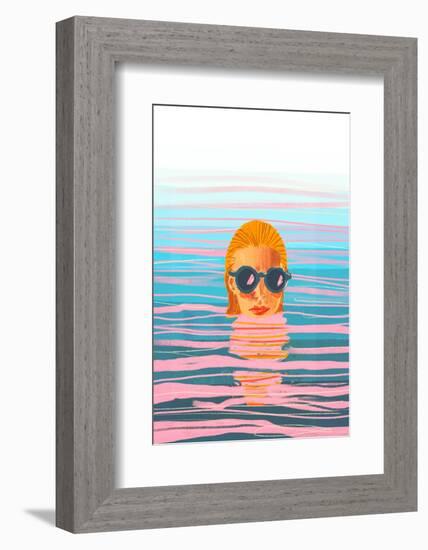 Ocean Swim-Gigi Rosado-Framed Photographic Print