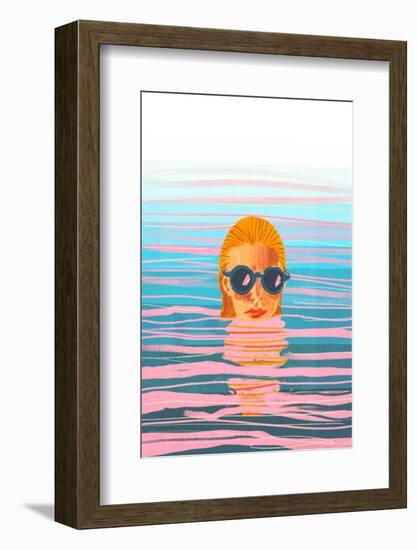 Ocean Swim-Gigi Rosado-Framed Photographic Print