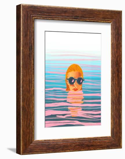 Ocean Swim-Gigi Rosado-Framed Photographic Print