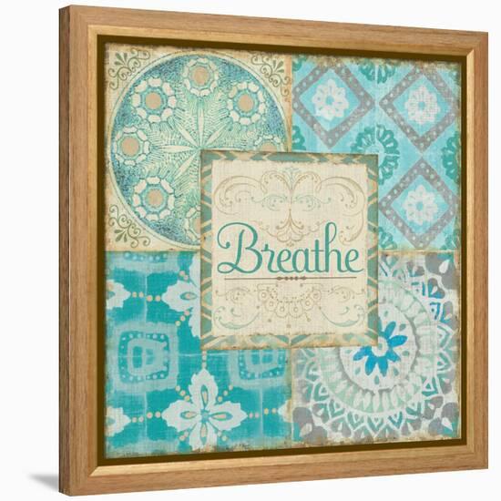 Ocean Tales Tile V-Pela Design-Framed Stretched Canvas