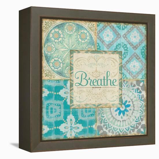 Ocean Tales Tile V-Pela Design-Framed Stretched Canvas