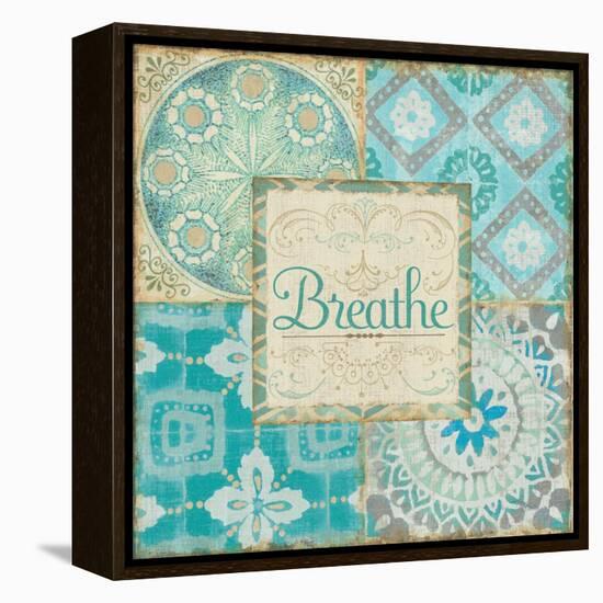 Ocean Tales Tile V-Pela Design-Framed Stretched Canvas