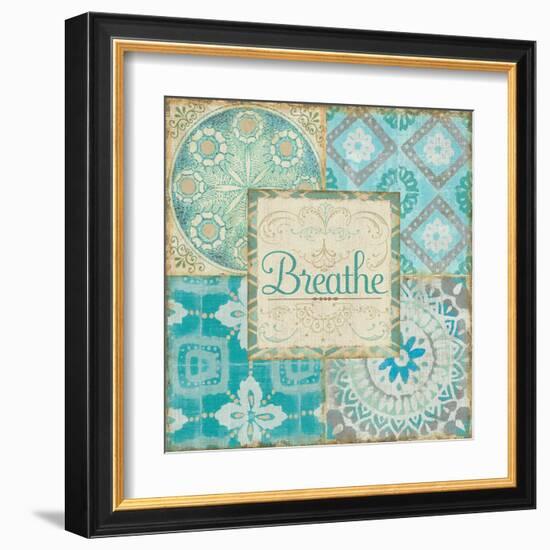 Ocean Tales Tile V-Pela Design-Framed Art Print