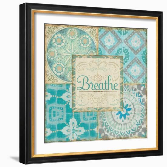 Ocean Tales Tile V-Pela Design-Framed Premium Giclee Print