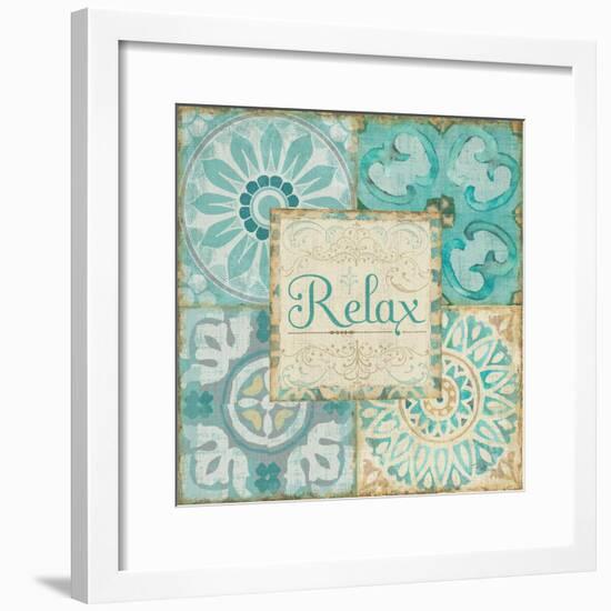 Ocean Tales Tile VI-Pela Design-Framed Art Print