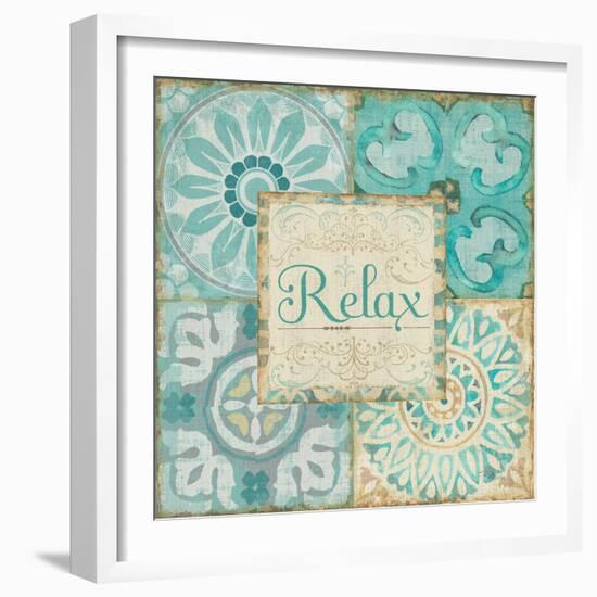 Ocean Tales Tile VI-Pela Design-Framed Art Print