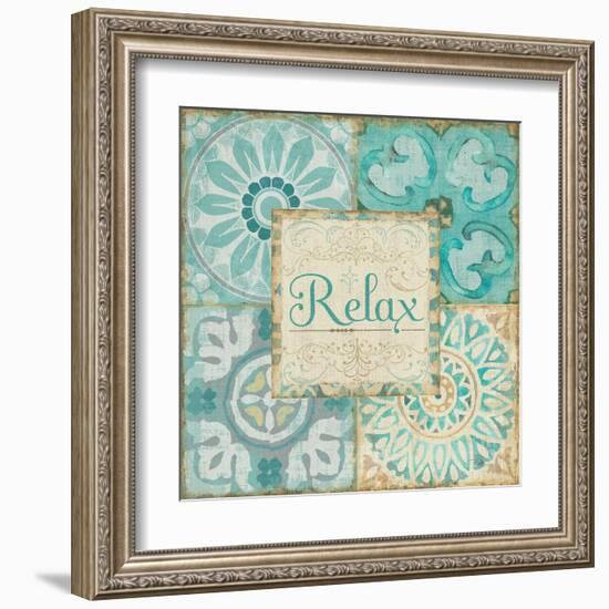 Ocean Tales Tile VI-Pela Design-Framed Art Print