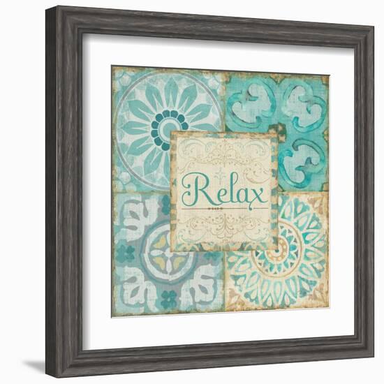 Ocean Tales Tile VI-Pela Design-Framed Art Print