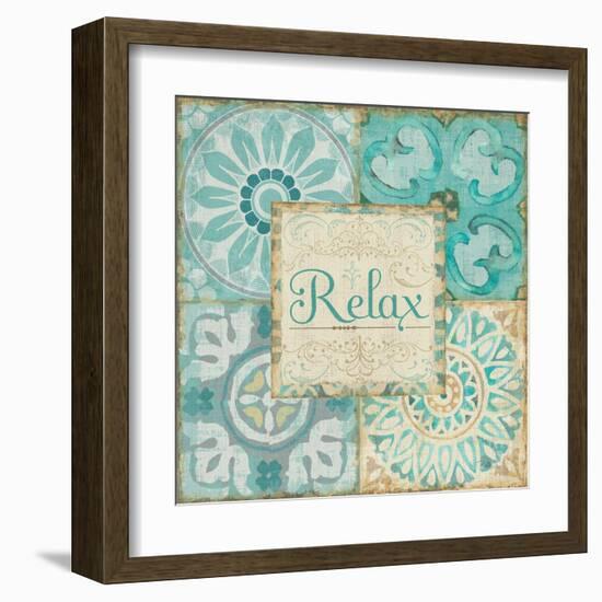 Ocean Tales Tile VI-Pela Design-Framed Art Print