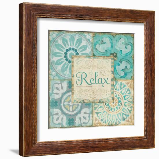 Ocean Tales Tile VI-Pela Design-Framed Art Print