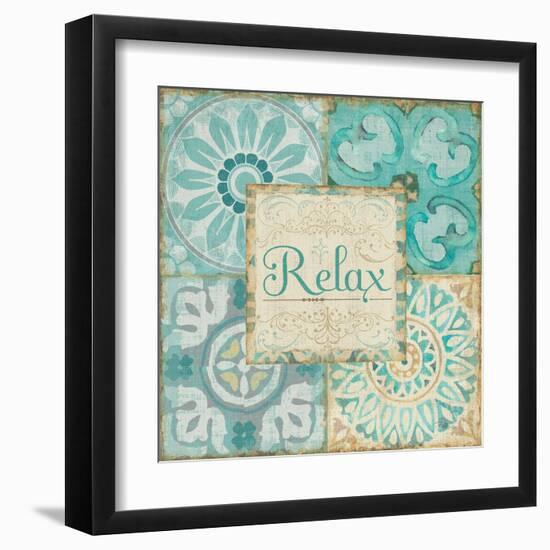 Ocean Tales Tile VI-Pela Design-Framed Art Print