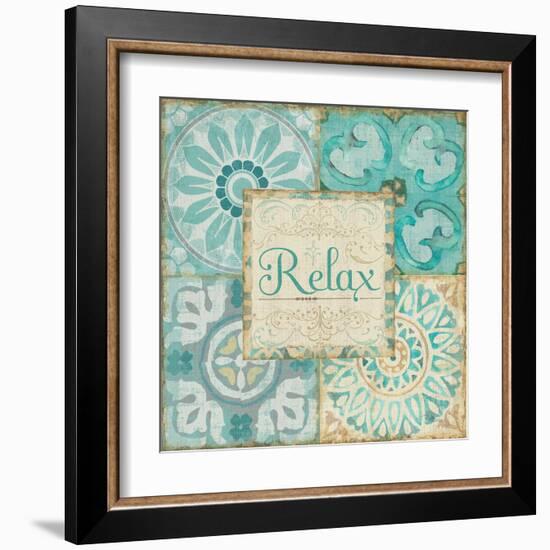 Ocean Tales Tile VI-Pela Design-Framed Art Print