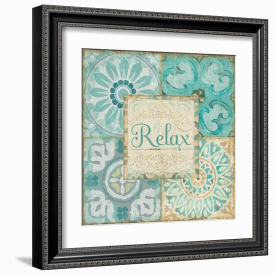 Ocean Tales Tile VI-Pela Design-Framed Art Print