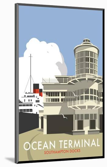 Ocean Terminal, Southampton - Dave Thompson Contemporary Travel Print-Dave Thompson-Mounted Giclee Print