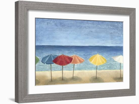 Ocean Umbrellas II-Megan Meagher-Framed Art Print