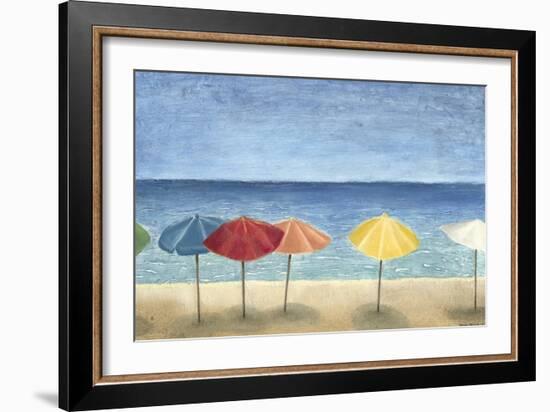 Ocean Umbrellas II-Megan Meagher-Framed Art Print