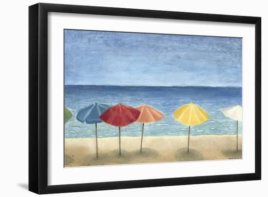 Ocean Umbrellas II-Megan Meagher-Framed Art Print