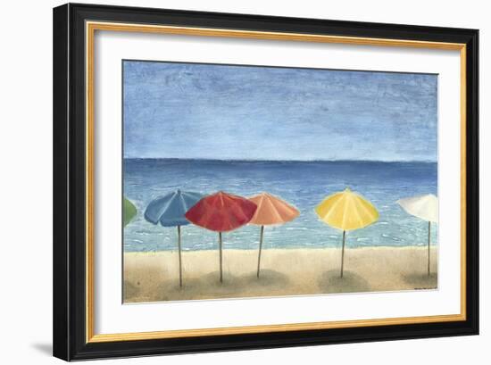 Ocean Umbrellas II-Megan Meagher-Framed Art Print
