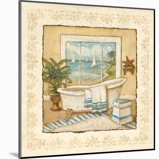 Ocean View Bath I-Charlene Winter Olson-Mounted Art Print