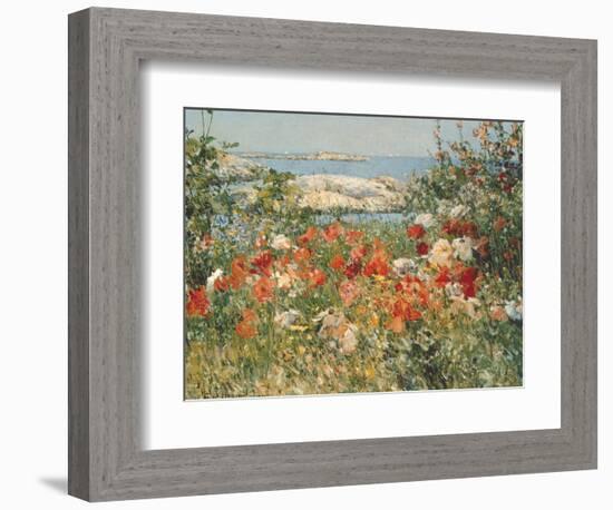 Ocean View-Childe Hassam-Framed Premium Giclee Print