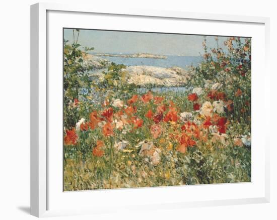 Ocean View-Childe Hassam-Framed Premium Giclee Print