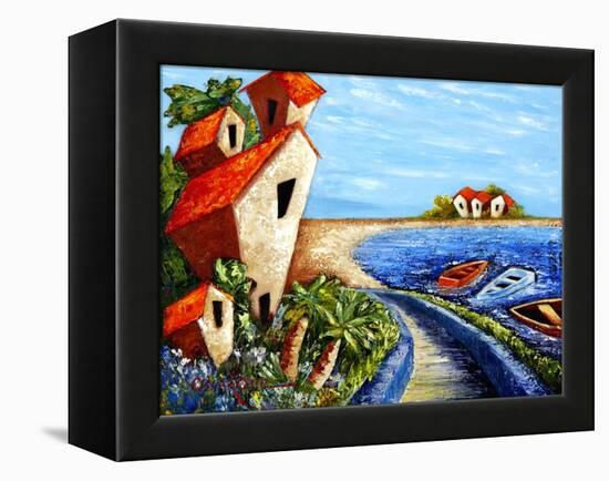 Ocean Village-Oscar Ortiz-Framed Premier Image Canvas