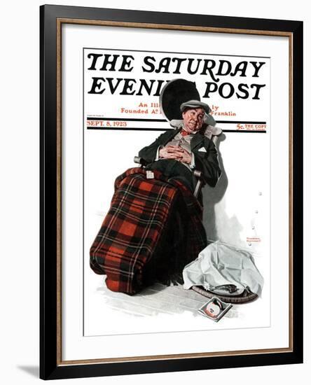 "Ocean Voyage" Saturday Evening Post Cover, September 8,1923-Norman Rockwell-Framed Giclee Print