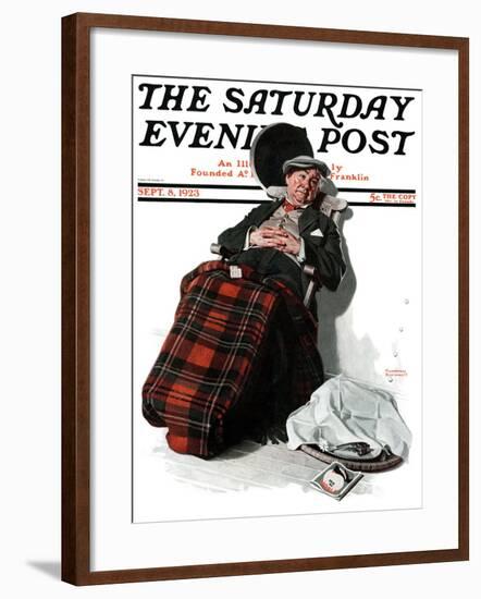 "Ocean Voyage" Saturday Evening Post Cover, September 8,1923-Norman Rockwell-Framed Giclee Print