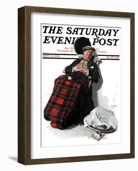 "Ocean Voyage" Saturday Evening Post Cover, September 8,1923-Norman Rockwell-Framed Giclee Print