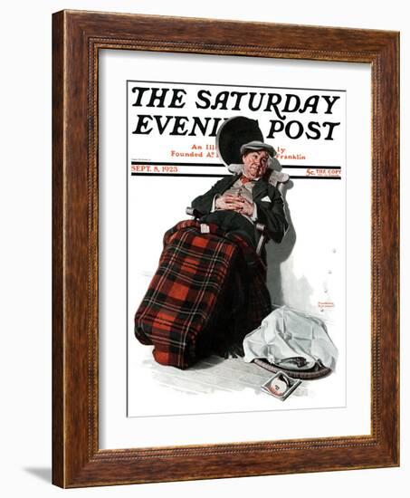 "Ocean Voyage" Saturday Evening Post Cover, September 8,1923-Norman Rockwell-Framed Giclee Print