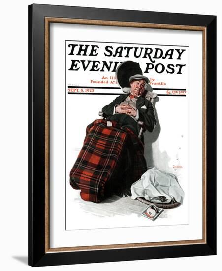 "Ocean Voyage" Saturday Evening Post Cover, September 8,1923-Norman Rockwell-Framed Giclee Print