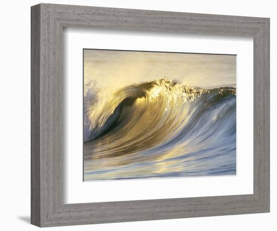 Ocean Wave Breaking-David Pu'u-Framed Photographic Print