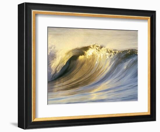 Ocean Wave Breaking-David Pu'u-Framed Photographic Print