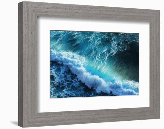 Ocean Wave Tube-null-Framed Art Print