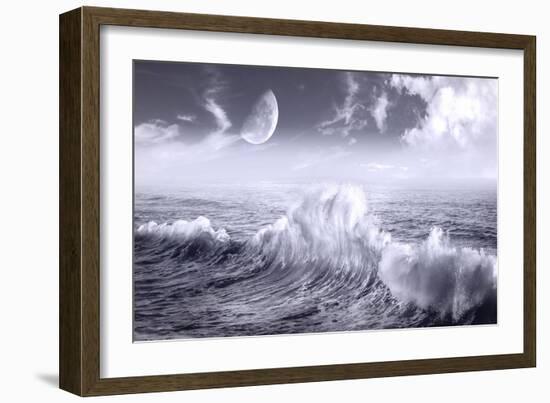 Ocean Wave-Ata Alishahi-Framed Giclee Print