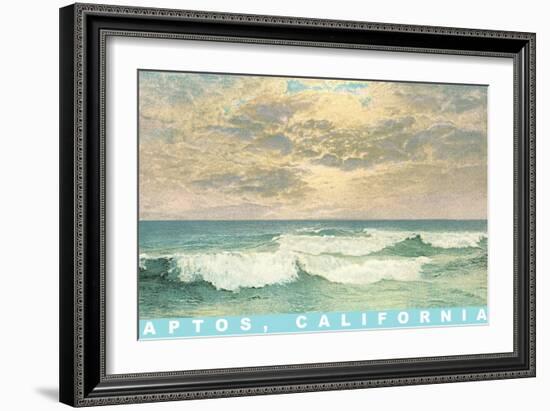 Ocean Waves, Aptos, California-null-Framed Art Print