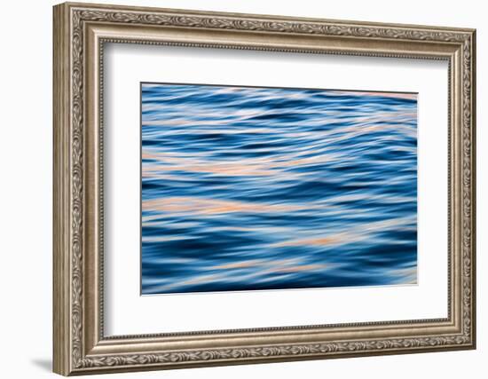 Ocean waves at sunset, Greenland-Keren Su-Framed Photographic Print