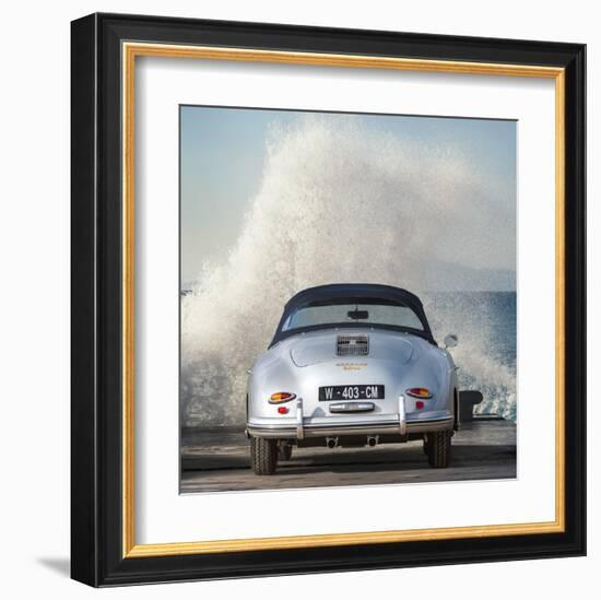 Ocean Waves Breaking on Vintage Beauties (detail 2)-Gasoline Images-Framed Giclee Print