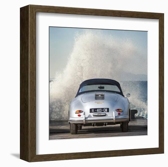 Ocean Waves Breaking on Vintage Beauties (detail 2)-Gasoline Images-Framed Giclee Print