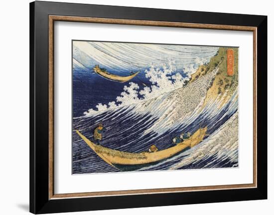 Ocean Waves-Katsushika Hokusai-Framed Giclee Print