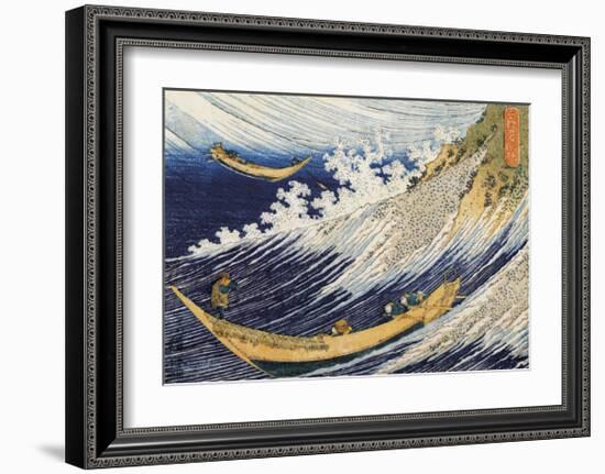 Ocean Waves-Katsushika Hokusai-Framed Giclee Print