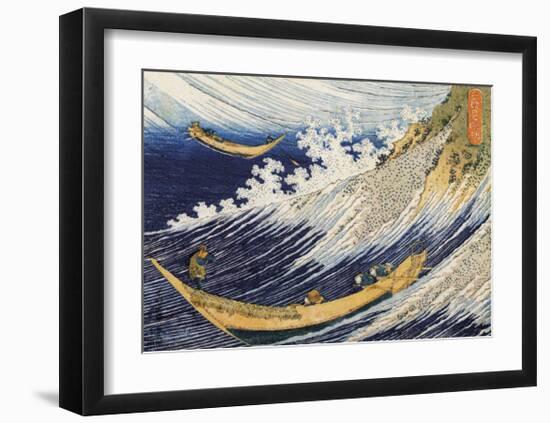 Ocean Waves-Katsushika Hokusai-Framed Giclee Print