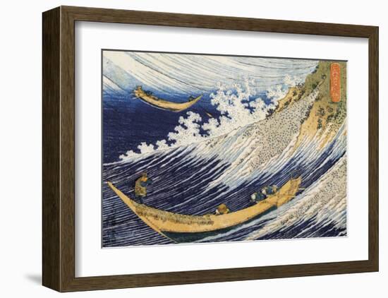 Ocean Waves-Katsushika Hokusai-Framed Giclee Print