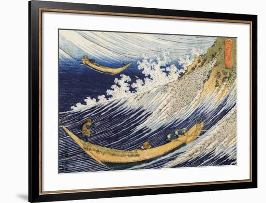 Ocean Waves-Katsushika Hokusai-Framed Giclee Print