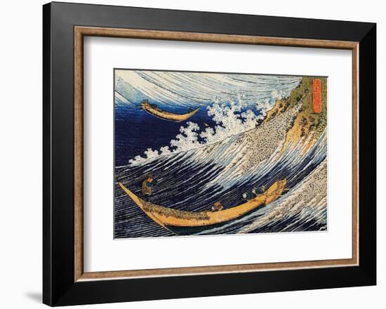 Ocean Waves-Katsushika Hokusai-Framed Art Print