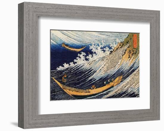 Ocean Waves-Katsushika Hokusai-Framed Art Print